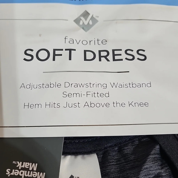 Member's Mark Women's L Adjustable Drawstring Semi Fitted Favorite Soft Dress - Picture 3 of 5